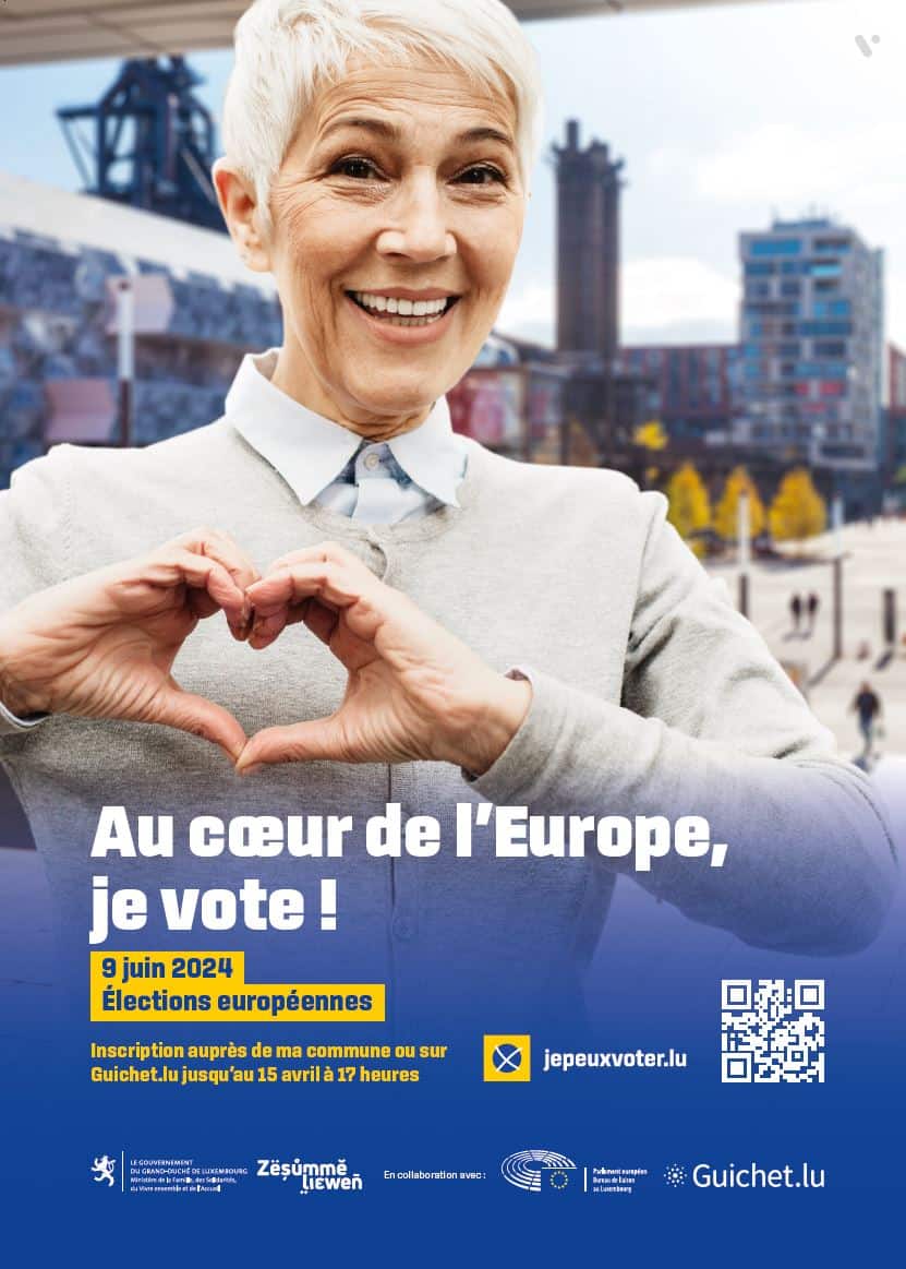 Élections europeennes 2024 - Affiche JE PEUX VOTER
