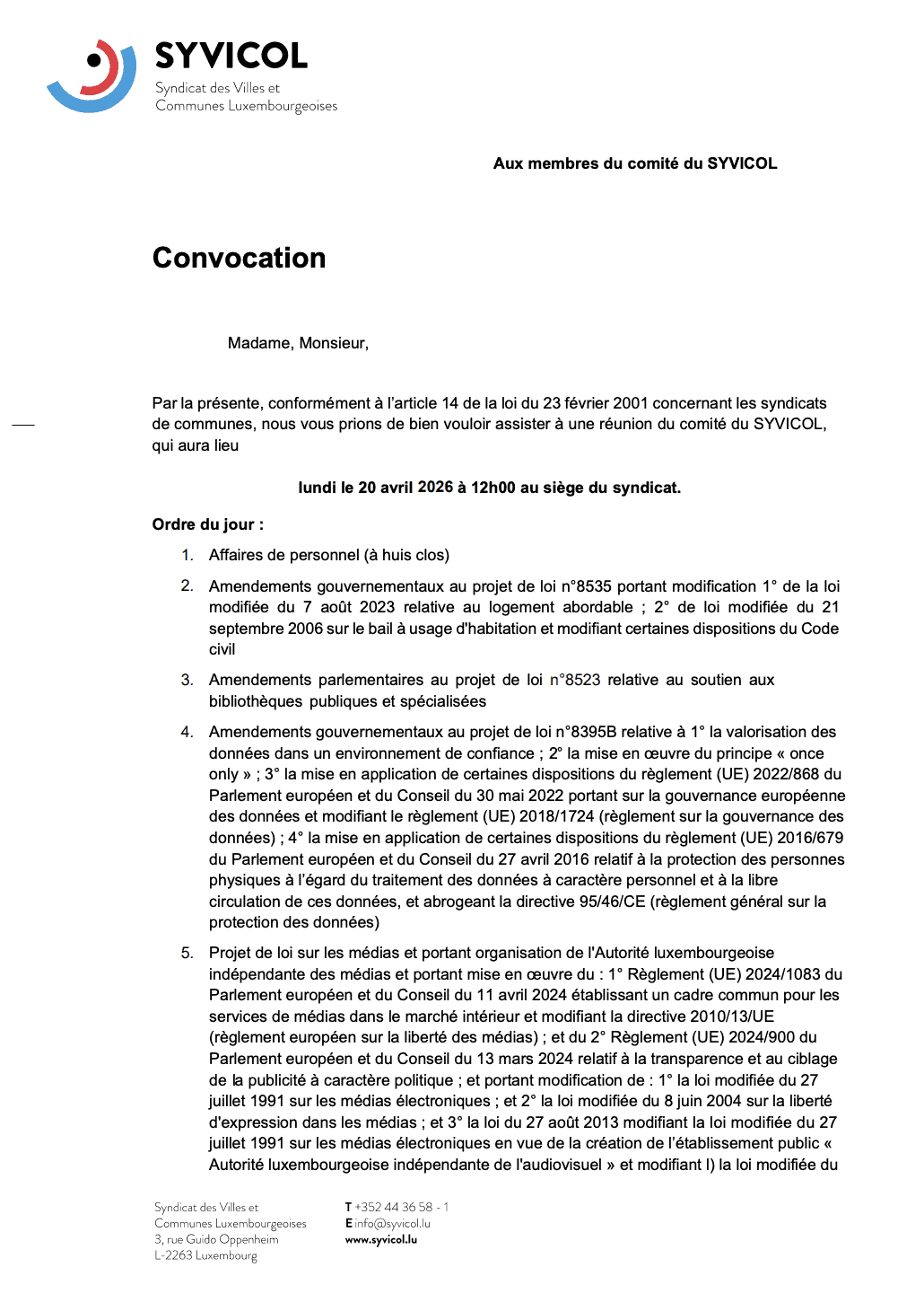 SYVICOL-Convocation-Comite-20-04-2026-Pub-03-04-2026